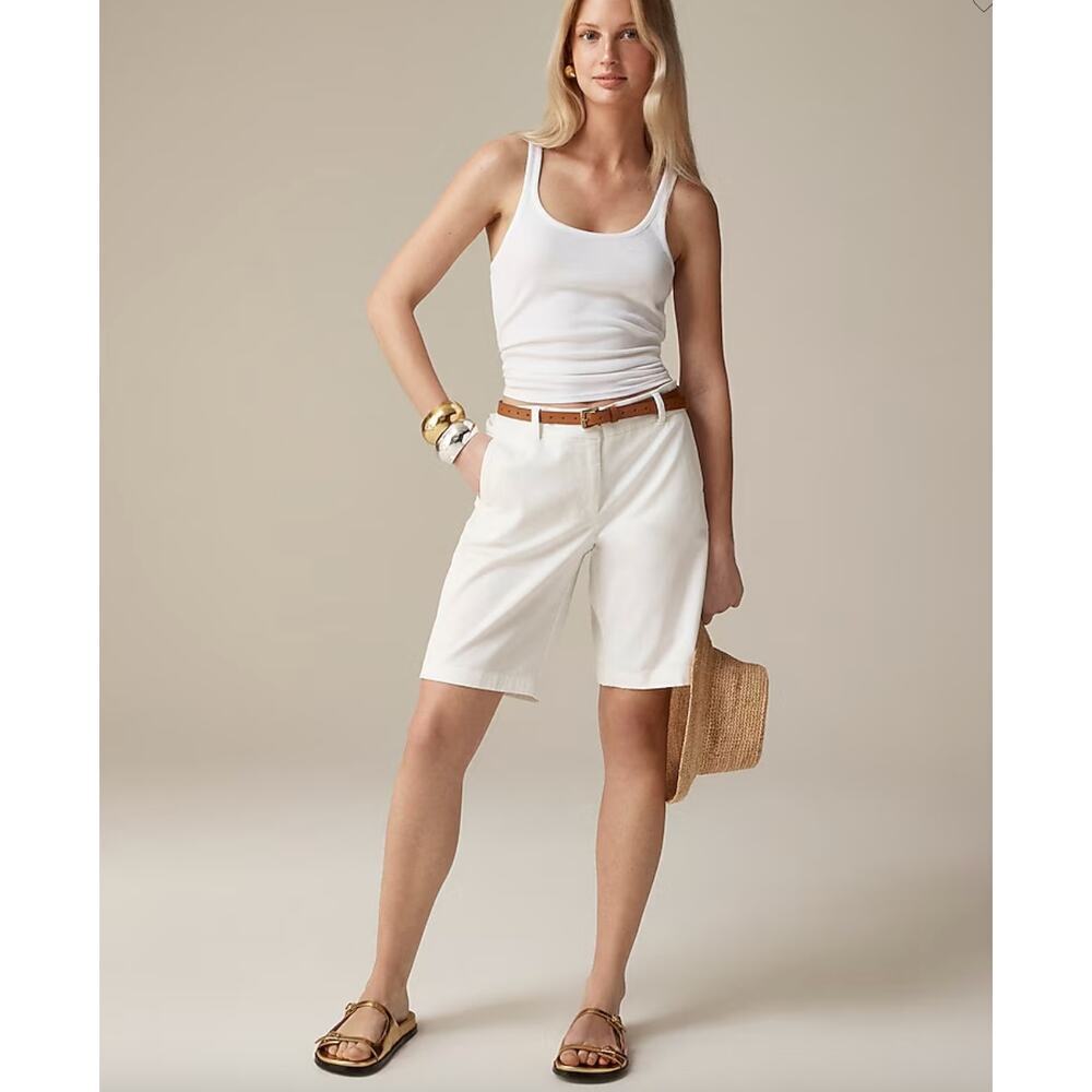 J. Crew‎ 10" bermuda stretch chino short NWT